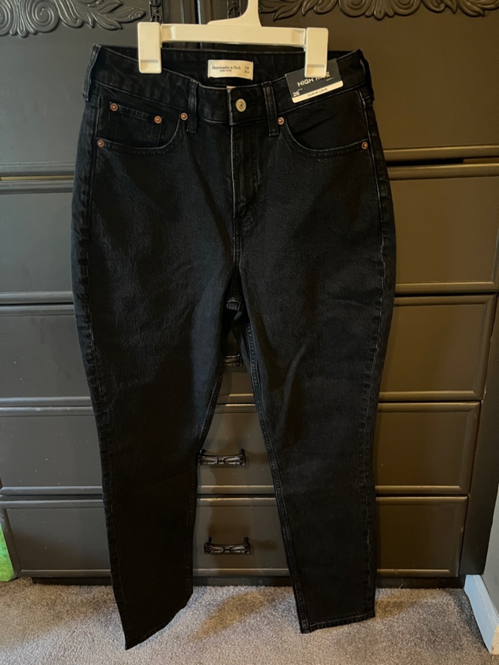 Abercrombie & Fitch - Curve Live High Rise Black Jeans
